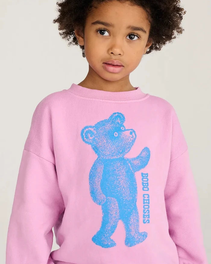 Bobo Choses çocuklar için pamuklu oversize sweatshirt Softpaw Monster