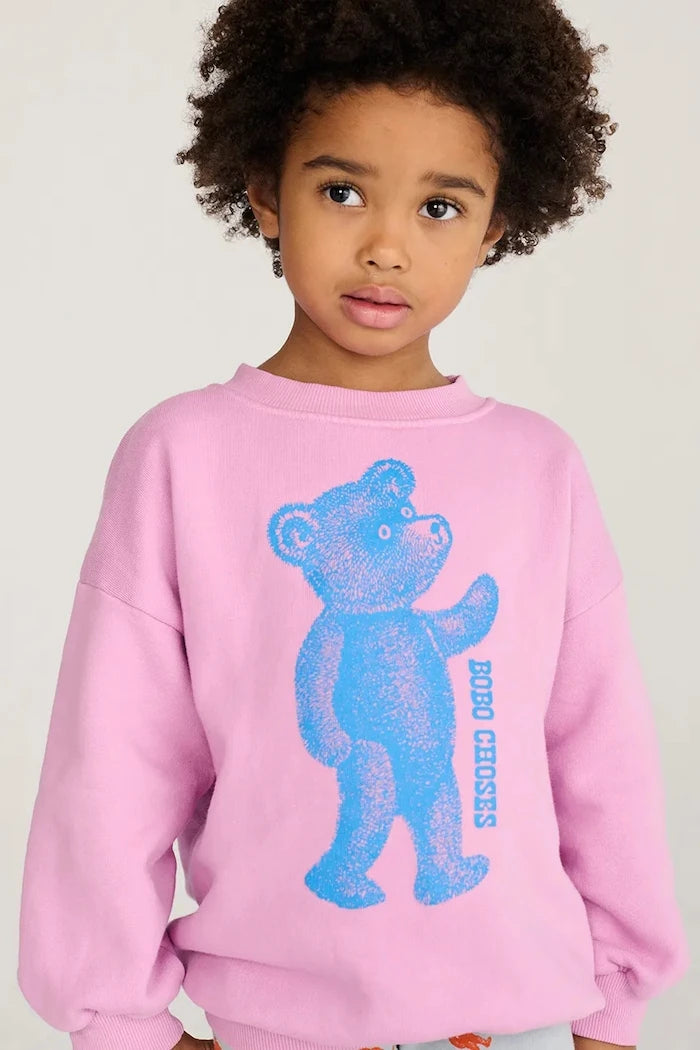 Bobo Choses çocuklar için pamuklu oversize sweatshirt Softpaw Monster