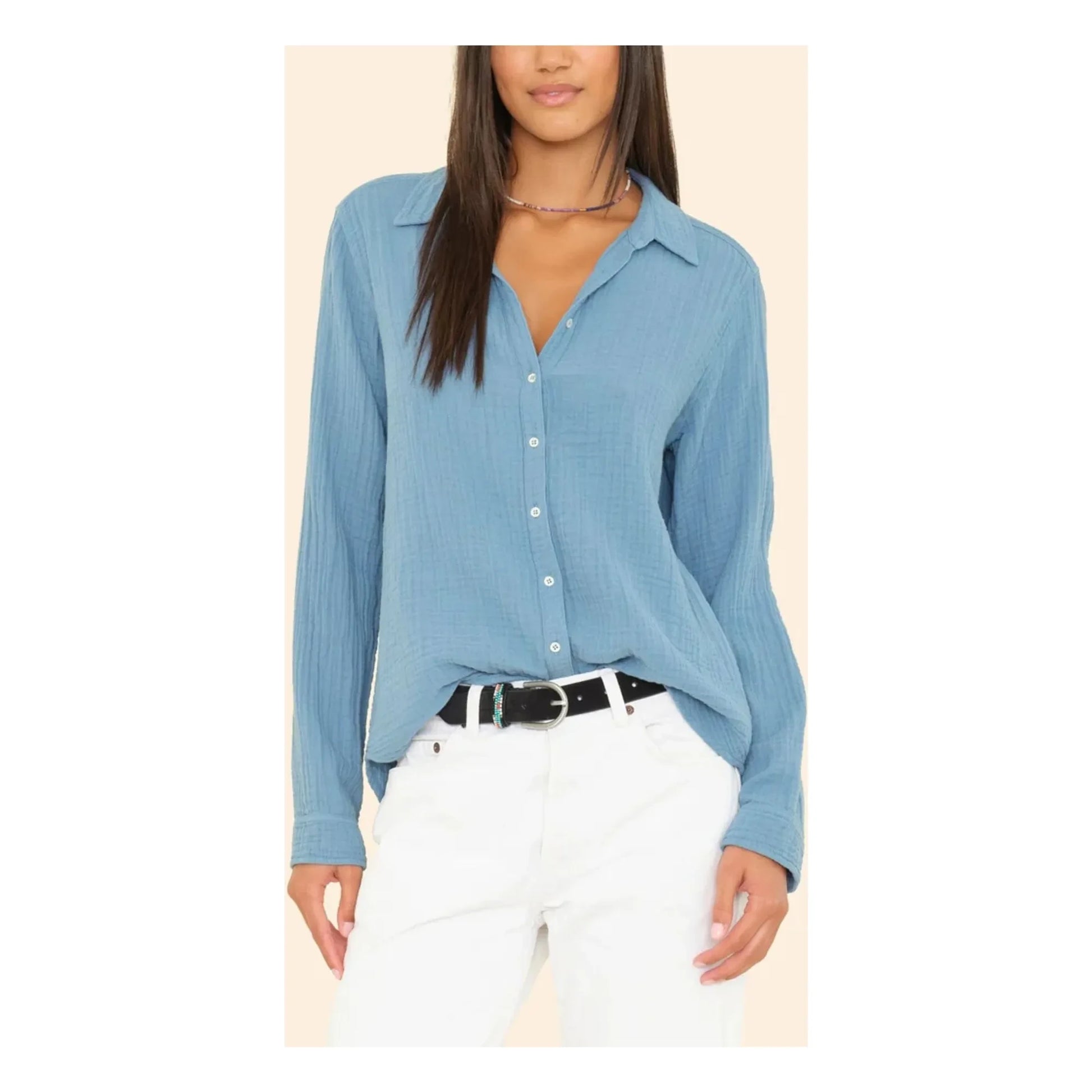 Xirena - Scout shirt | Peacock blue