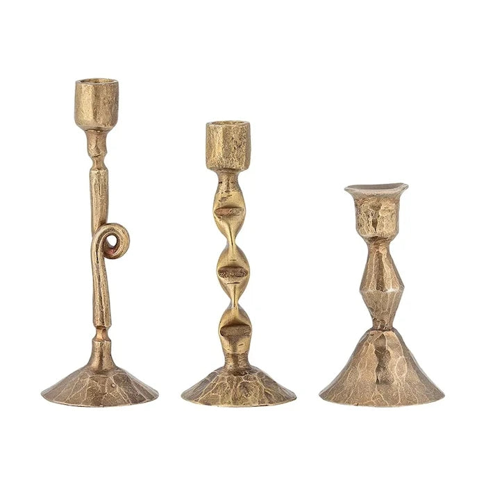 Bloomingville Efsa Şamdan Seti 8 x 5 / 11 x 4,5 / 13 x 5 cm (3 parça)