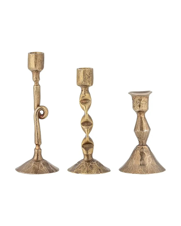 Bloomingville Efsa Şamdan Seti 8 x 5 / 11 x 4,5 / 13 x 5 cm (3 parça)