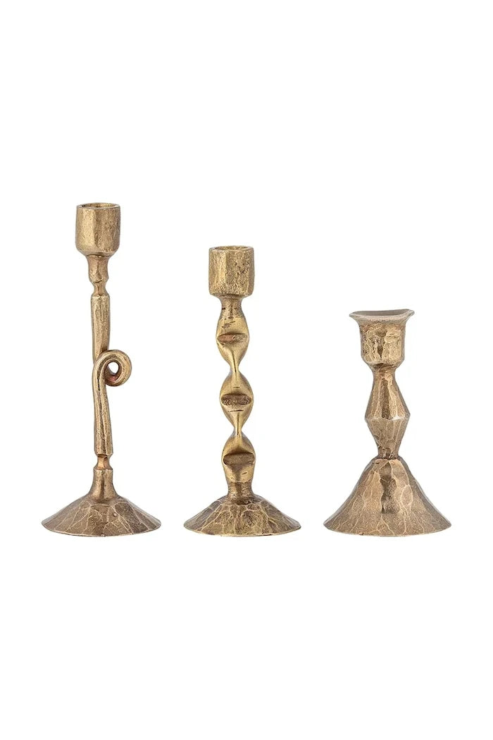 Bloomingville Efsa Şamdan Seti 8 x 5 / 11 x 4,5 / 13 x 5 cm (3 parça)