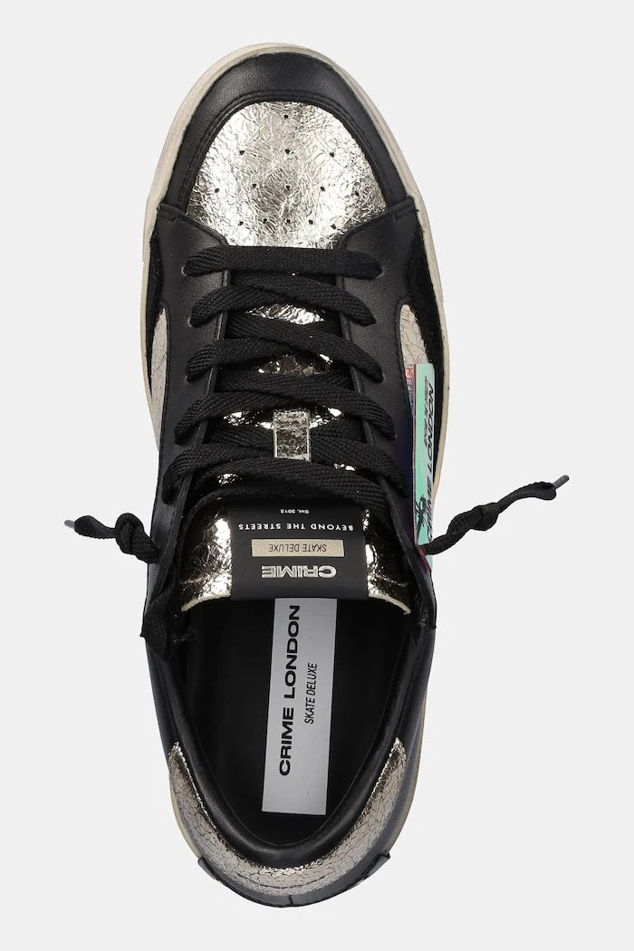 Кожени маратонки Crime London SK8 DELUXE WEDGE