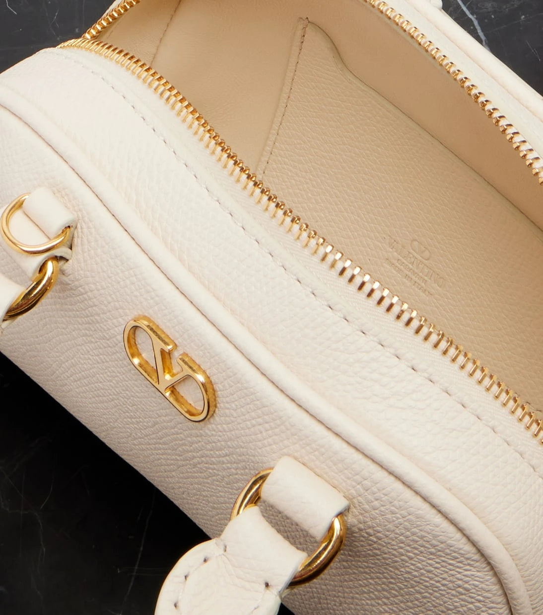 Valentino Garavani - VLogo Mini leather top-handle bag