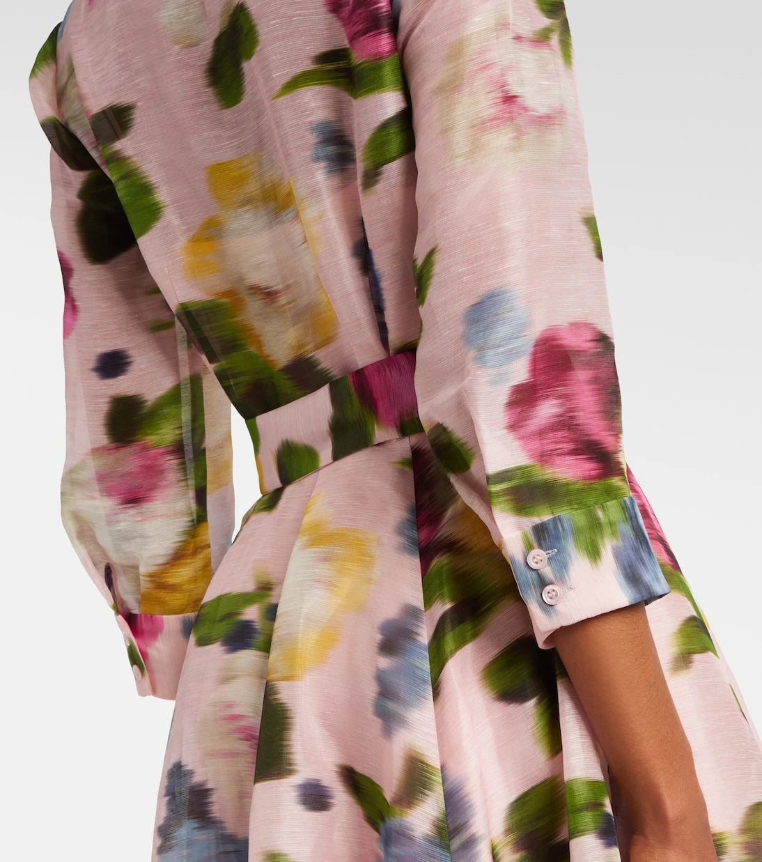 Carolina Herrera - Floral linen and silk gown