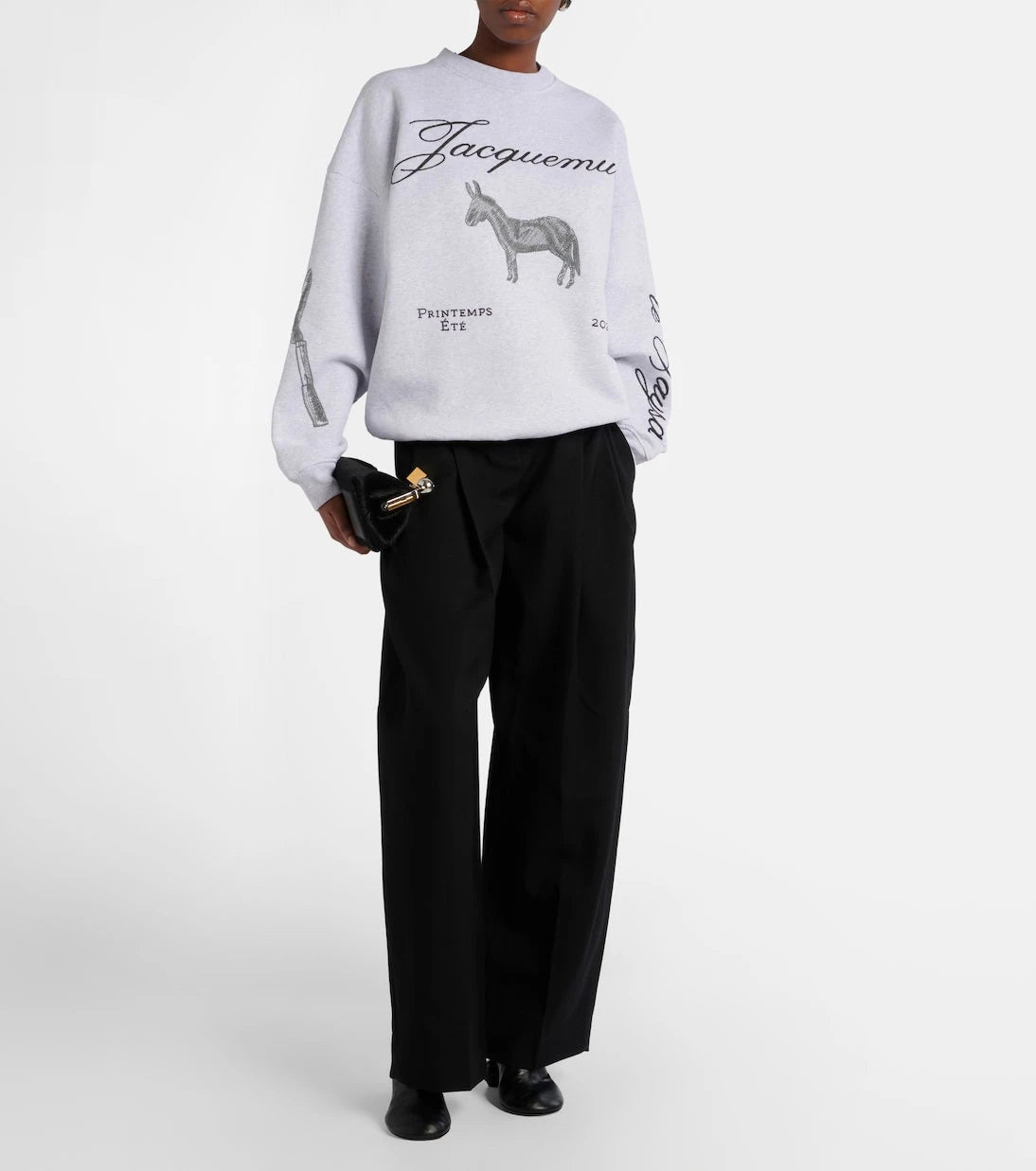 Jacquemus - Ane embroidered cotton sweatshirt