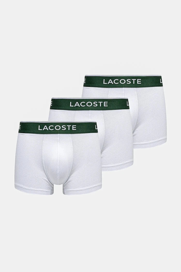 Lacoste erkek pamuklu elastan dar kesim boxer 3'lü