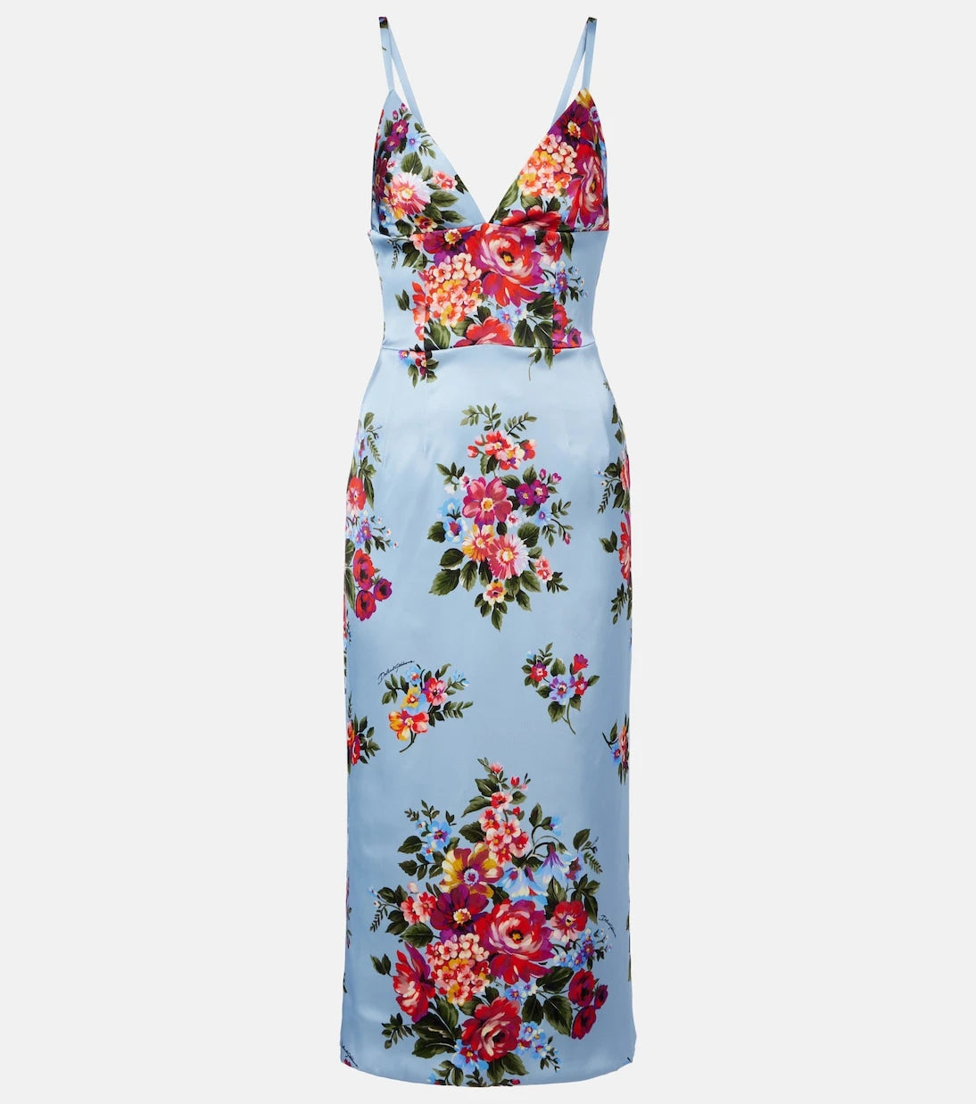 Dolce&Gabbana - Floral satin midi dress