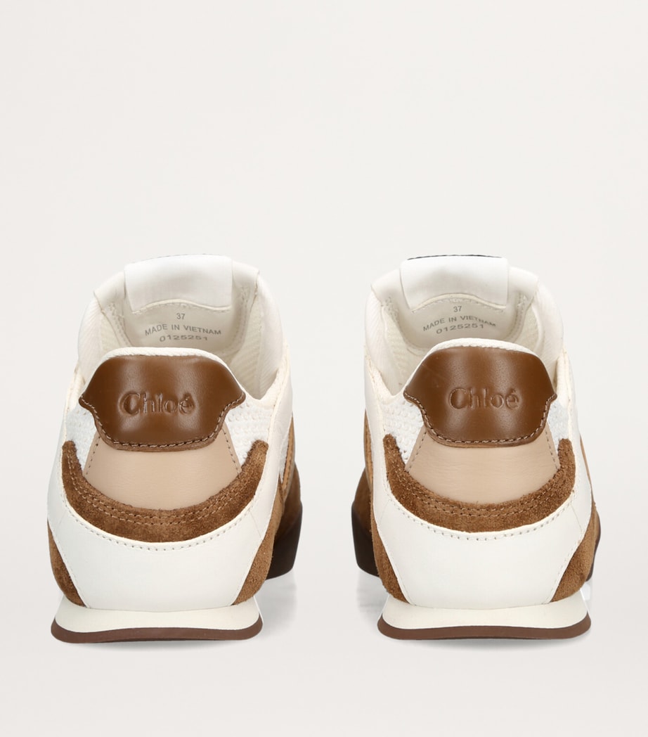 Brown Leather Kick Sneakers