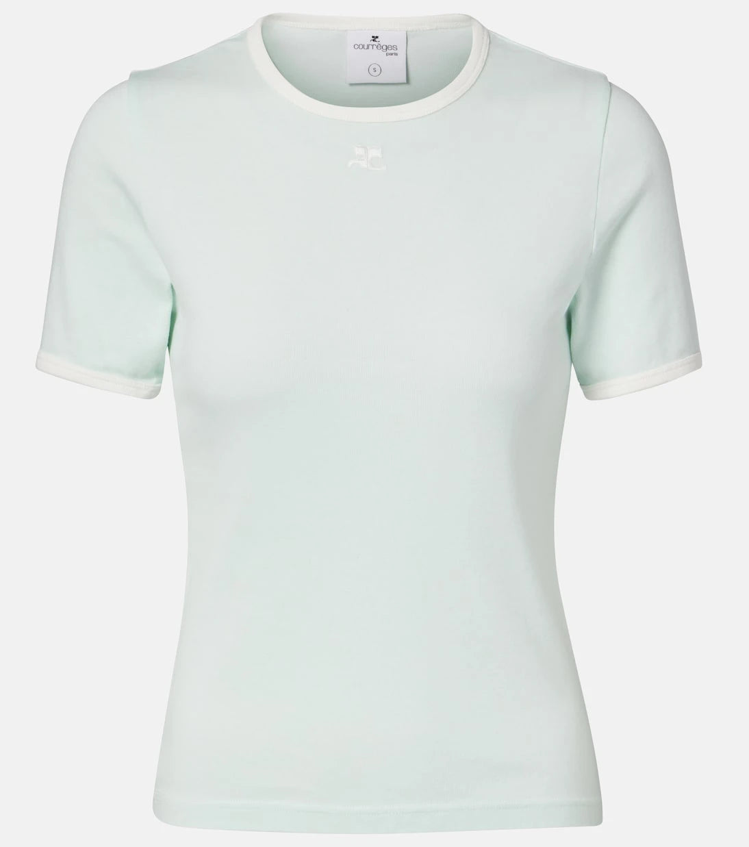 Courrèges - Signature logo cotton T-shirt