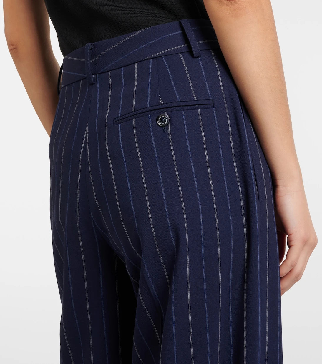 Ralph Lauren Collection - بنطال جودي واسع الساقين من الصوف
