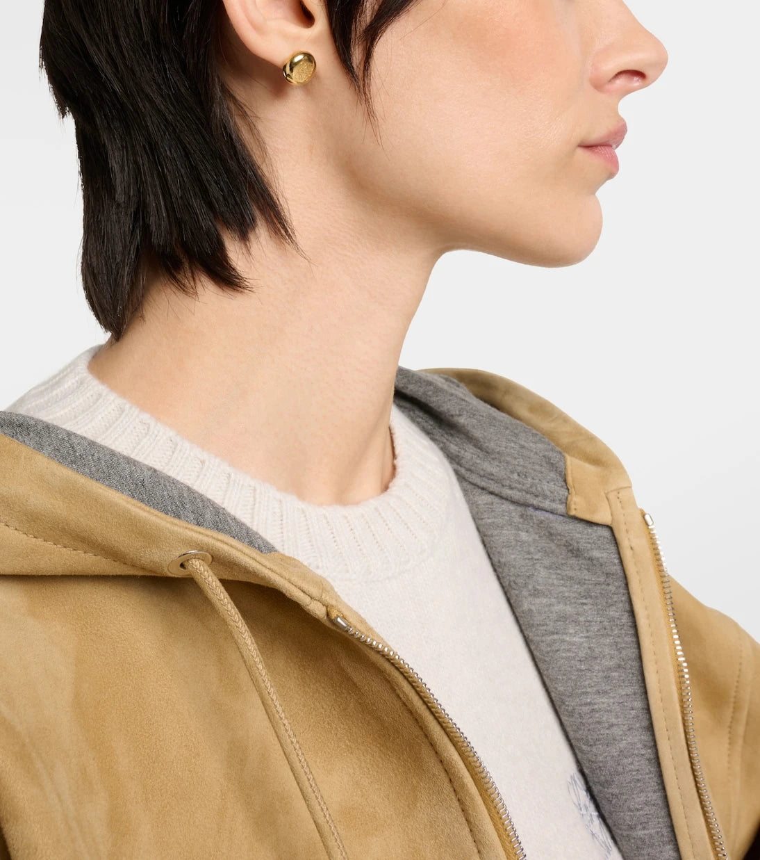 Loewe - Anagram Pebble sterling silver earrings