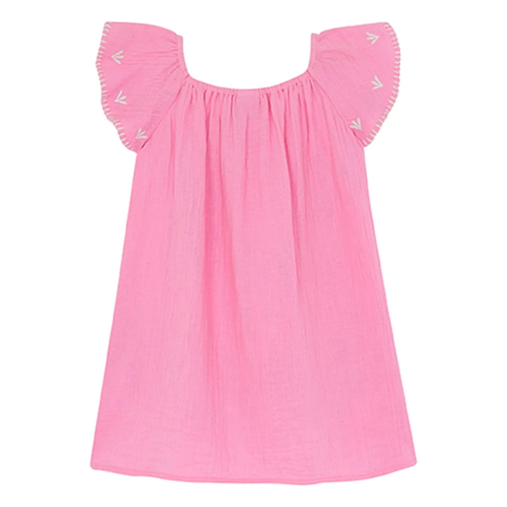 Bonton - Rêve Embroidered Dress | Candy pink