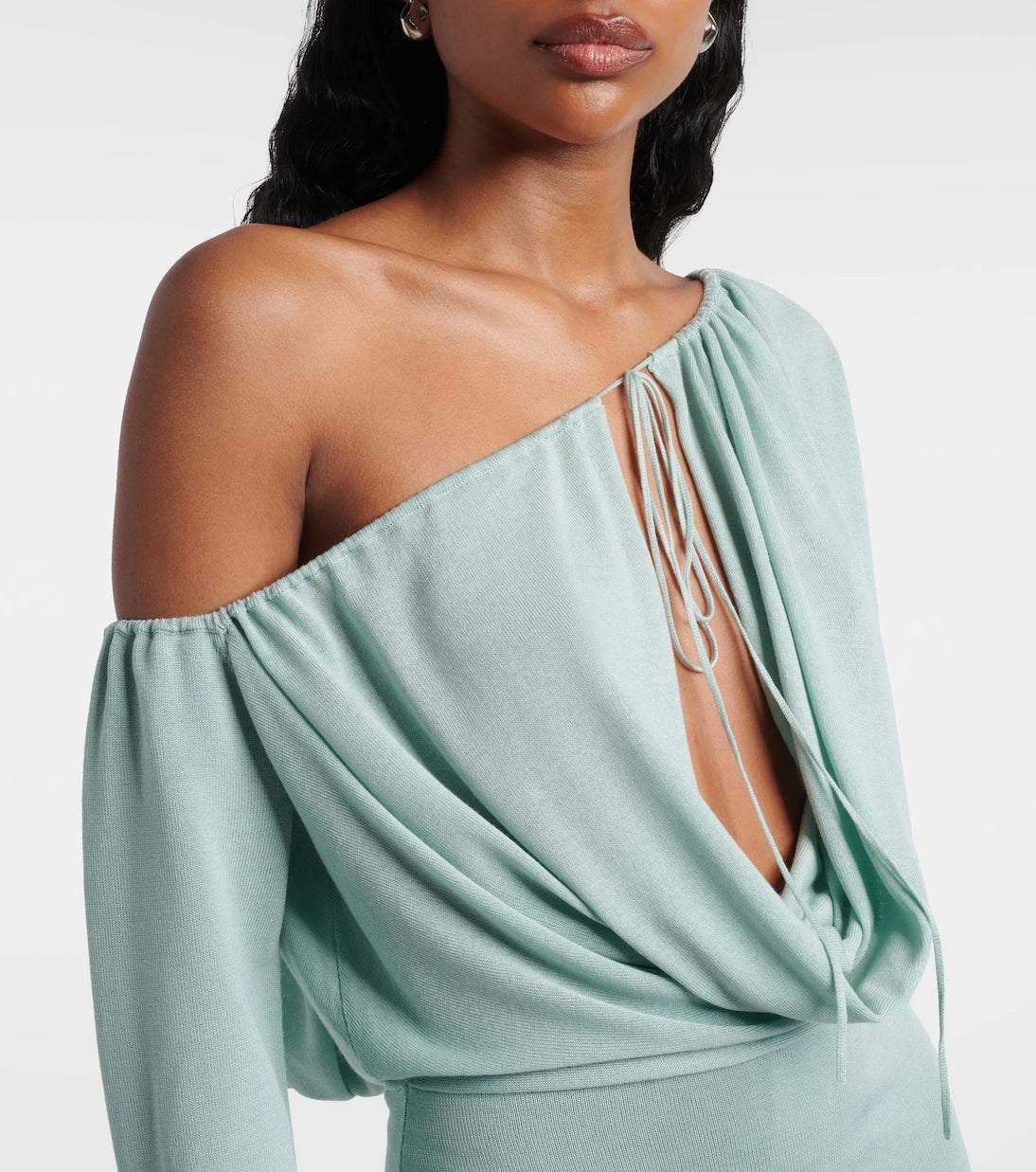 Aya Muse - Sola asymmetric draped minidress