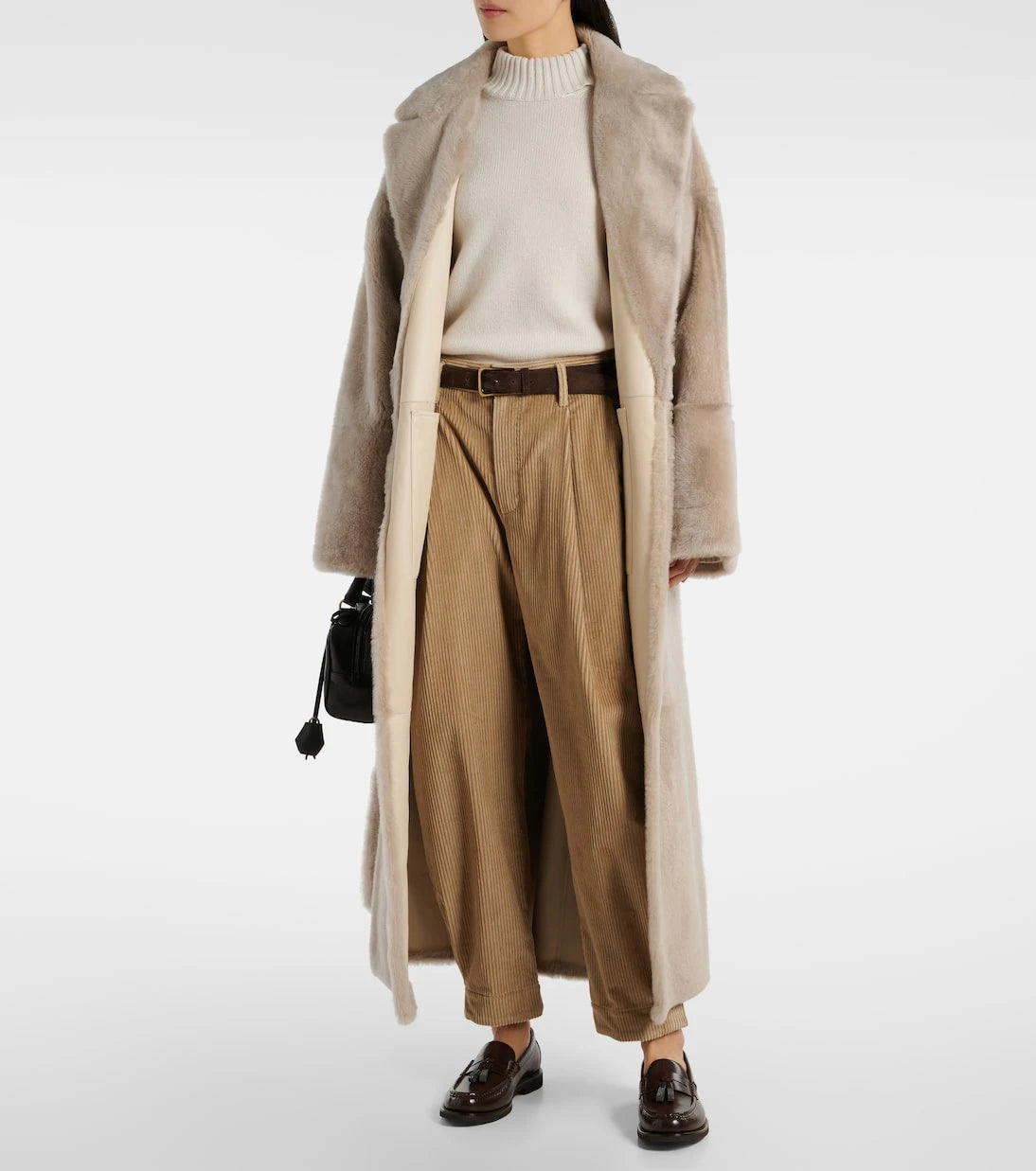 Brunello Cucinelli - High-rise cotton cropped pants