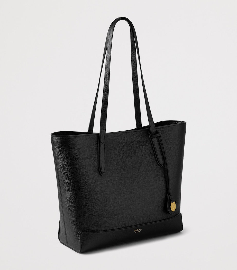 Mulberry Black Leather East West Tote Bag