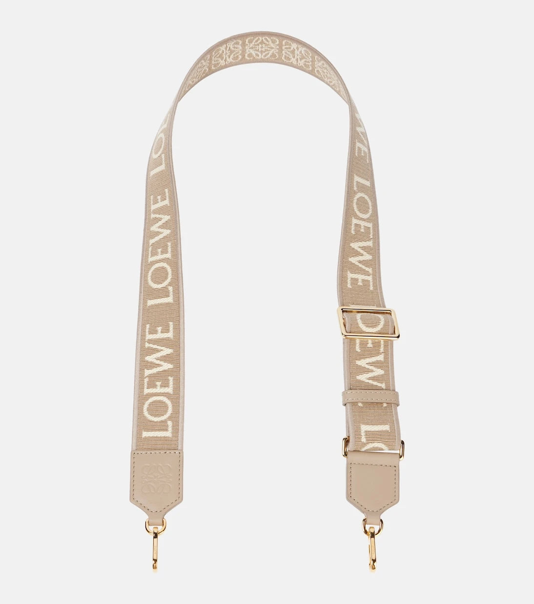 Loewe - Anagram leather-trimmed strap