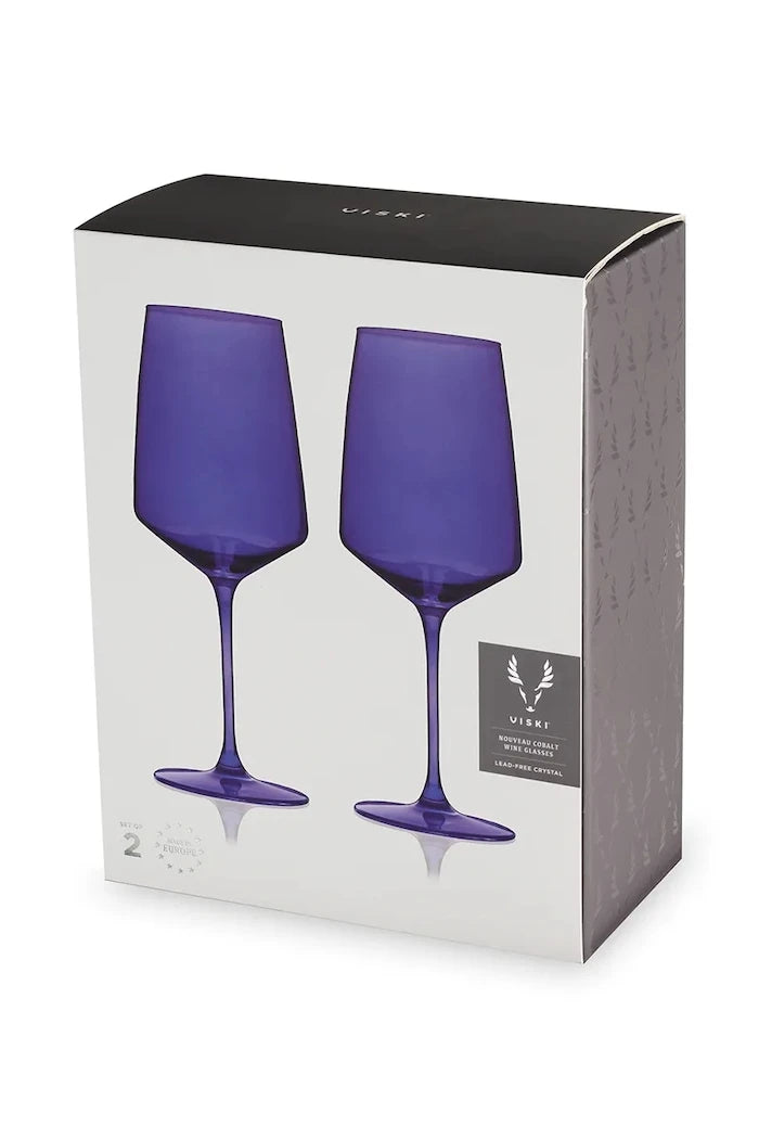 Viski комплект чаши за вино от цветно стъкло 650 ml