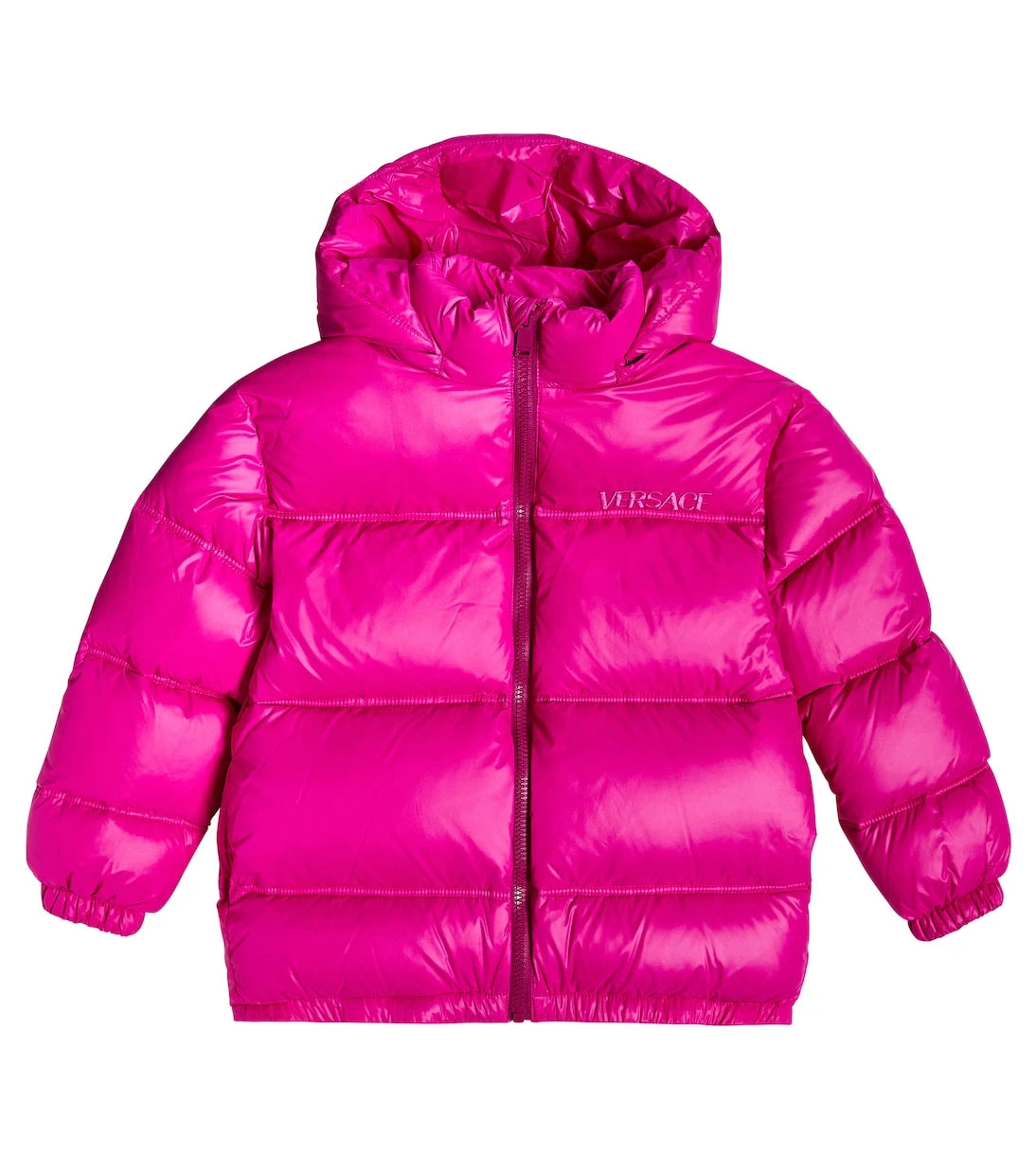 Versace Kids - Down-paneled hooded jacket