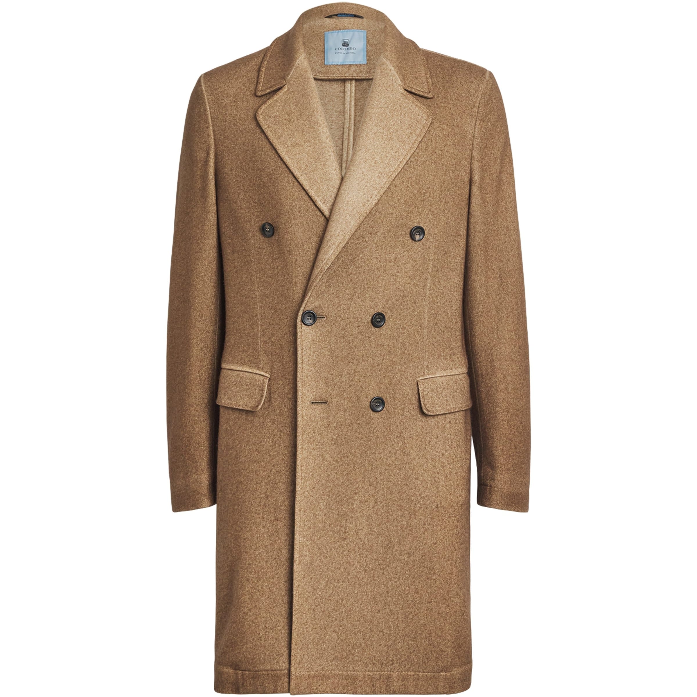 Brown Cashmere-Silk Overcoat