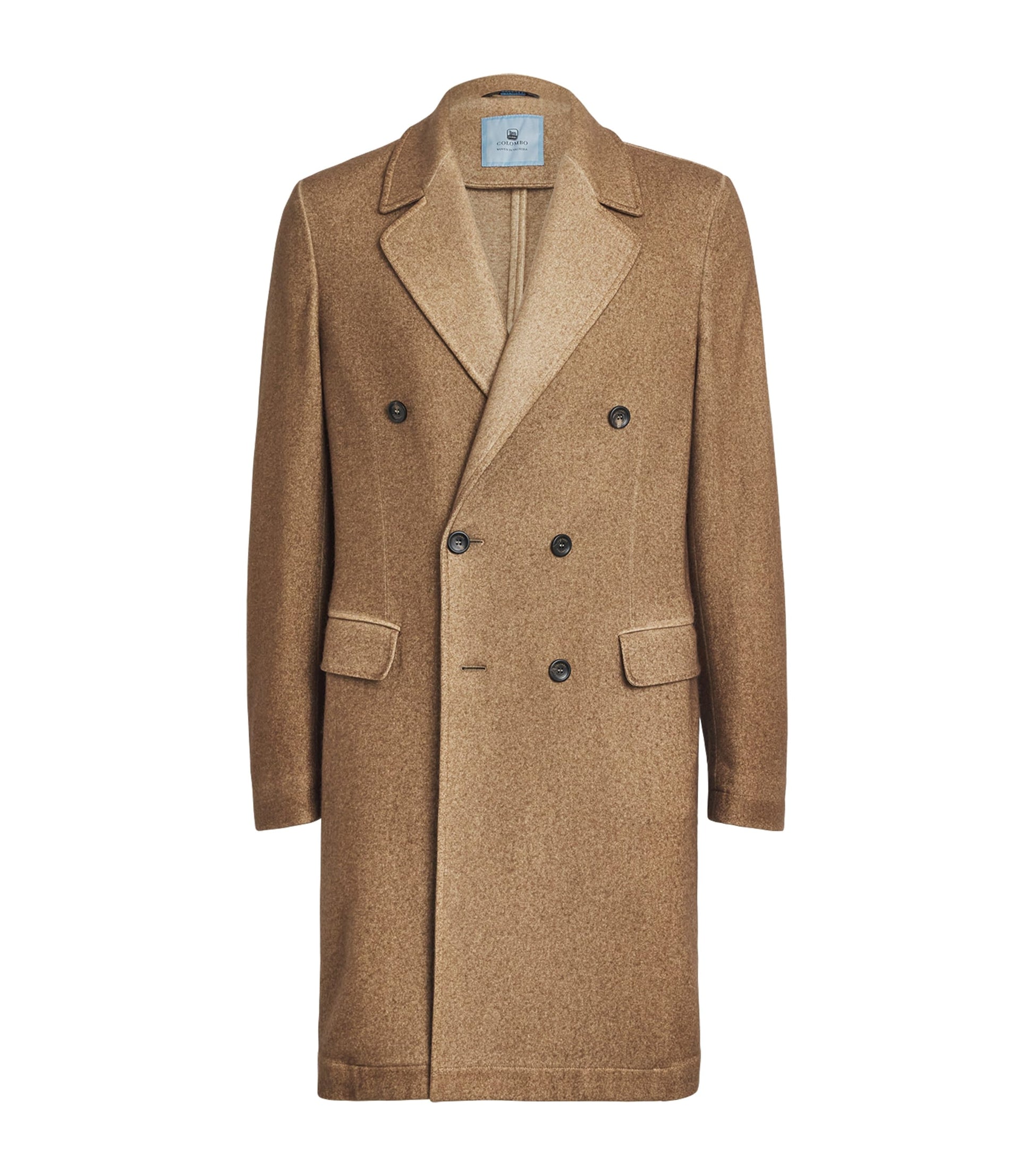 Brown Cashmere-Silk Overcoat