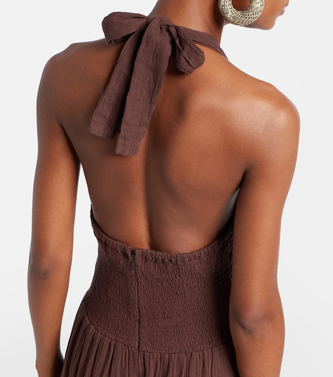 Melissa Odabash - Shay halterneck cotton maxi dress