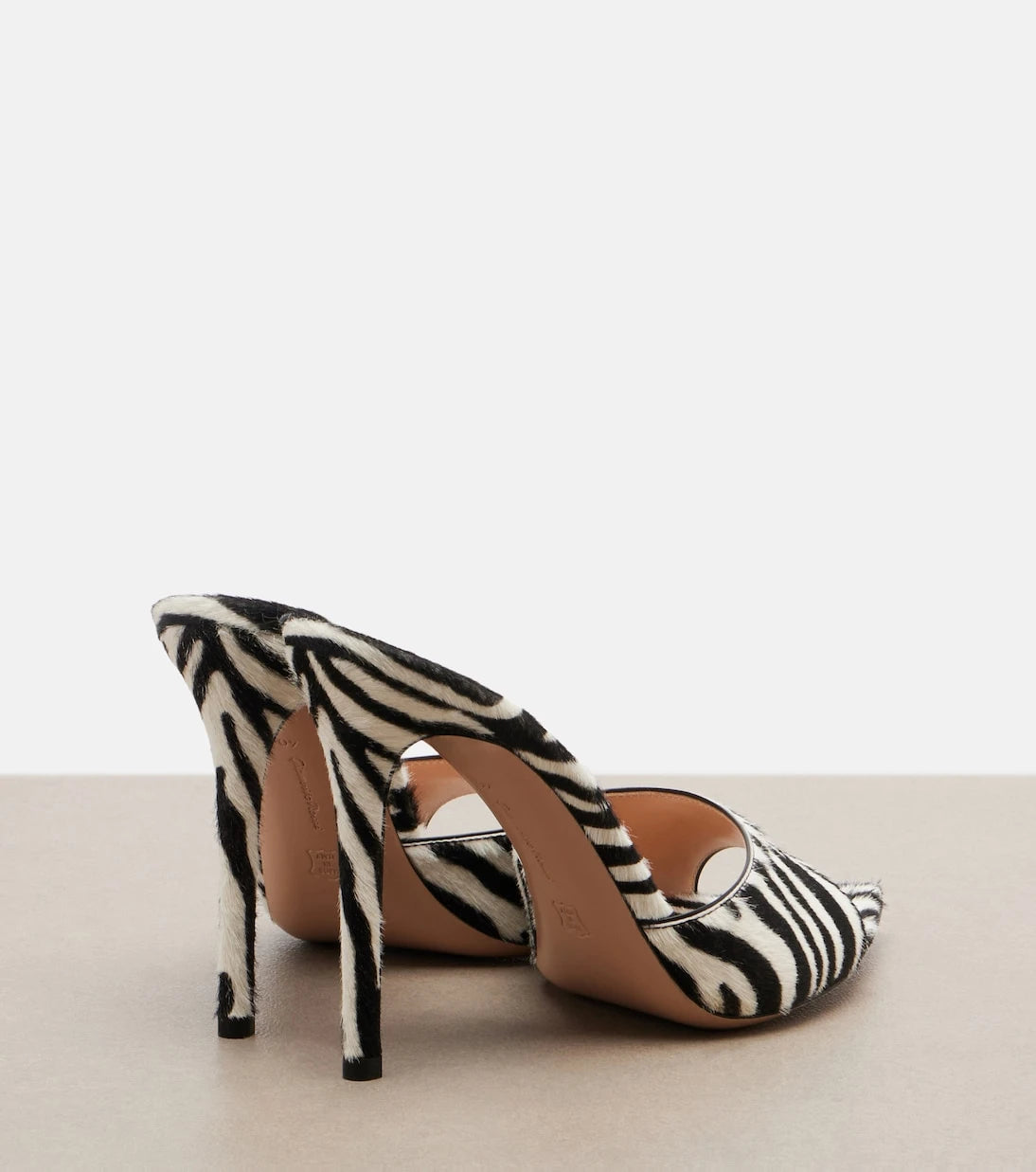 Gianvito Rossi - Elle zebra-print calf hair mules