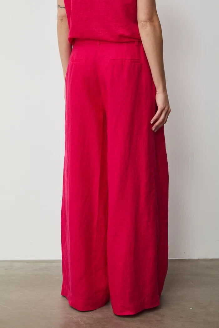 Medicine Geniş Paça Kadın Keten Pantolon