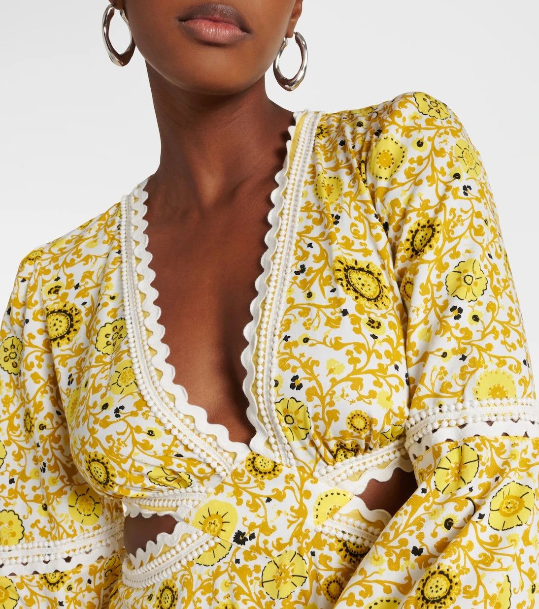 Diane von Furstenberg - Kimmie printed cutout twill minidress