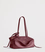 Balenciaga Red Small Leather Carrie Bowling Top-Handle Bag