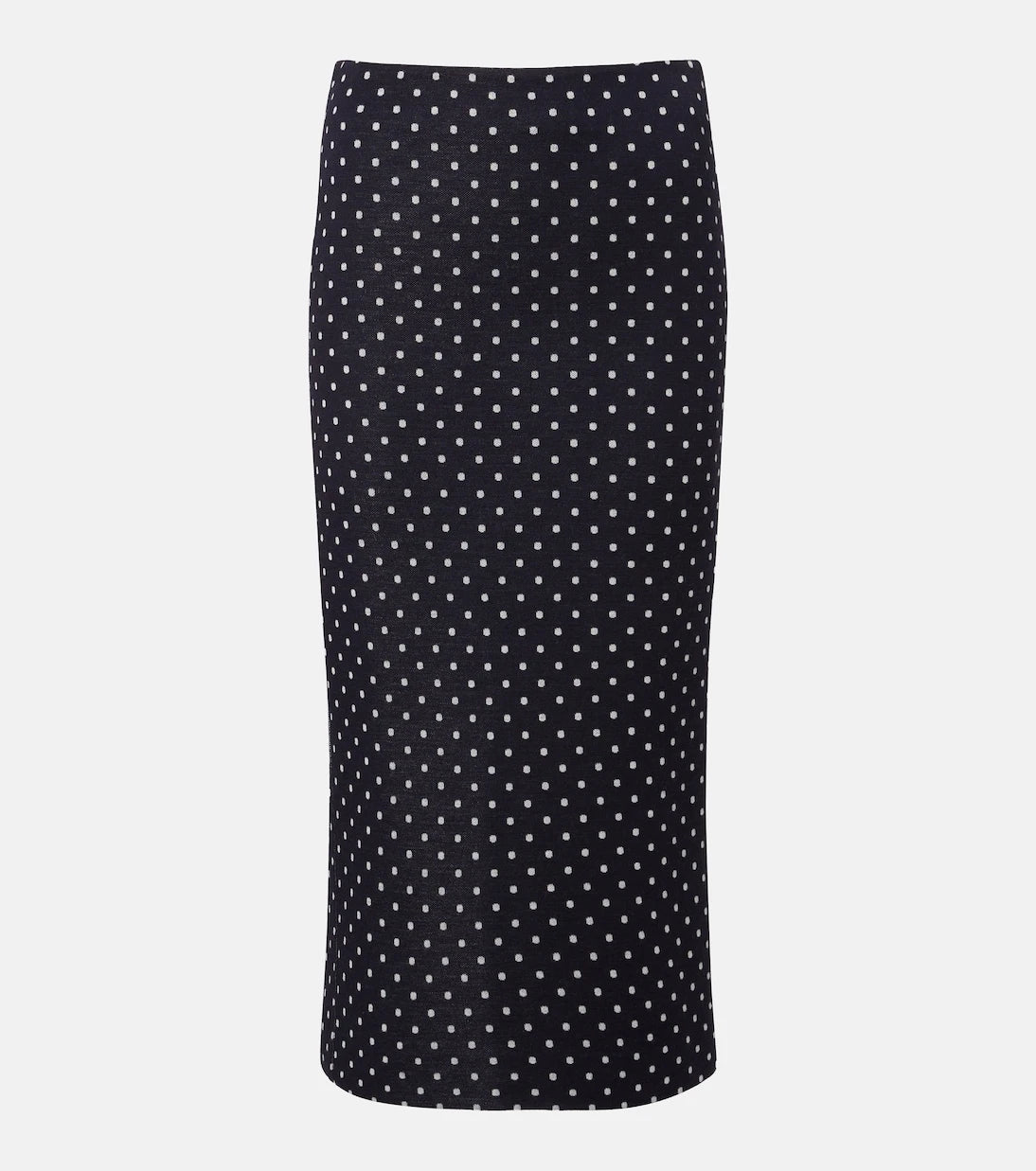 Max Mara - Polka-dot jersey midi skirt