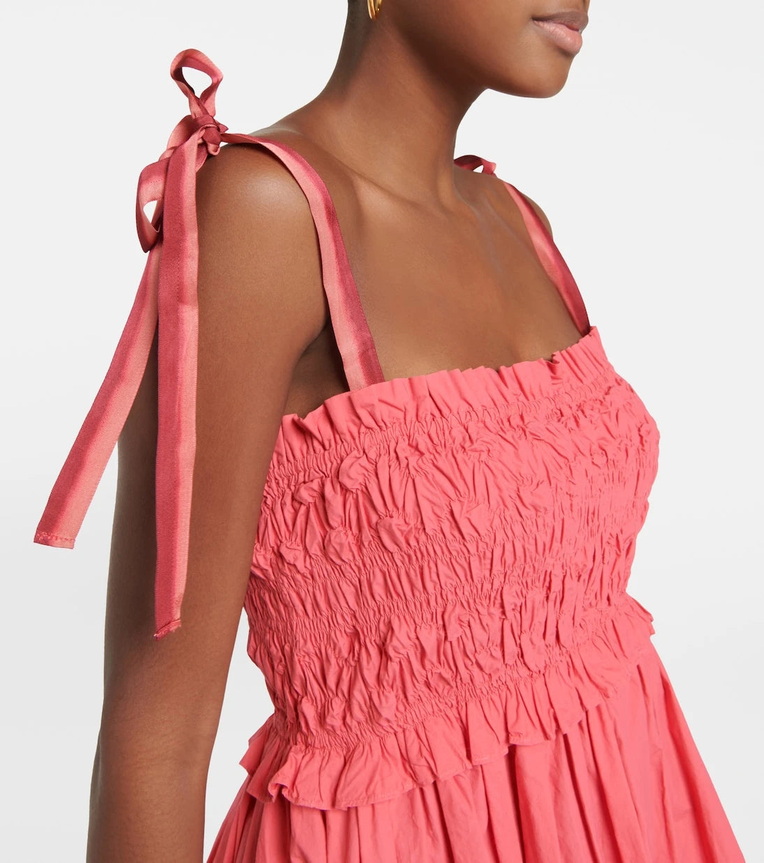 Ulla Johnson - Akshara smocked cotton midi dress