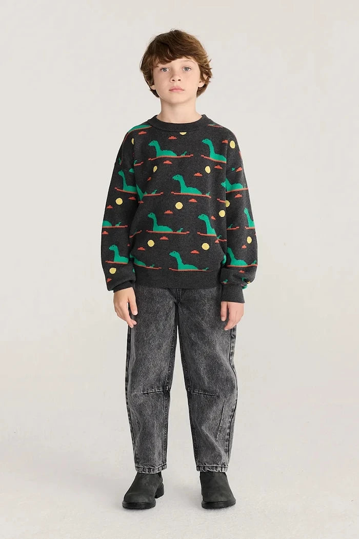Bobo Choses Çocuklar için pamuklu Lake Monster kazak