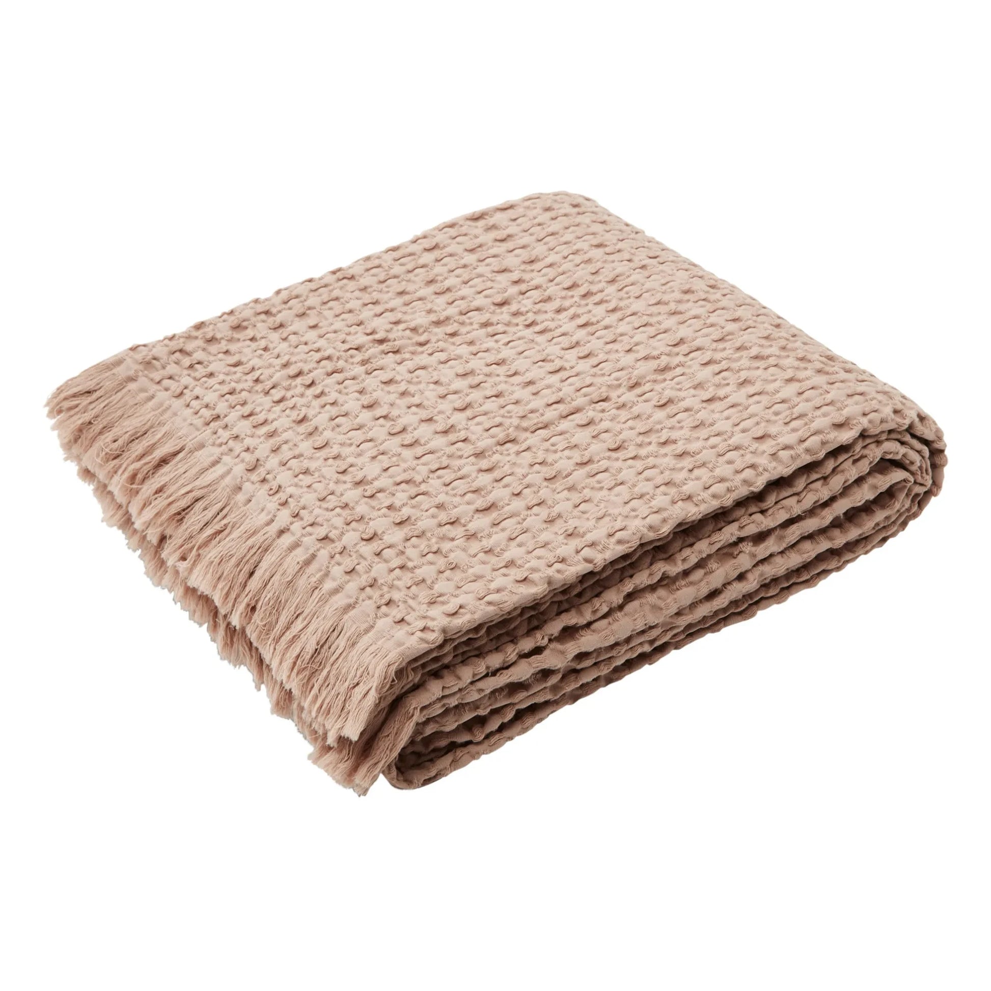 Haomy - Tempo Cotton Throw | Beige pink
