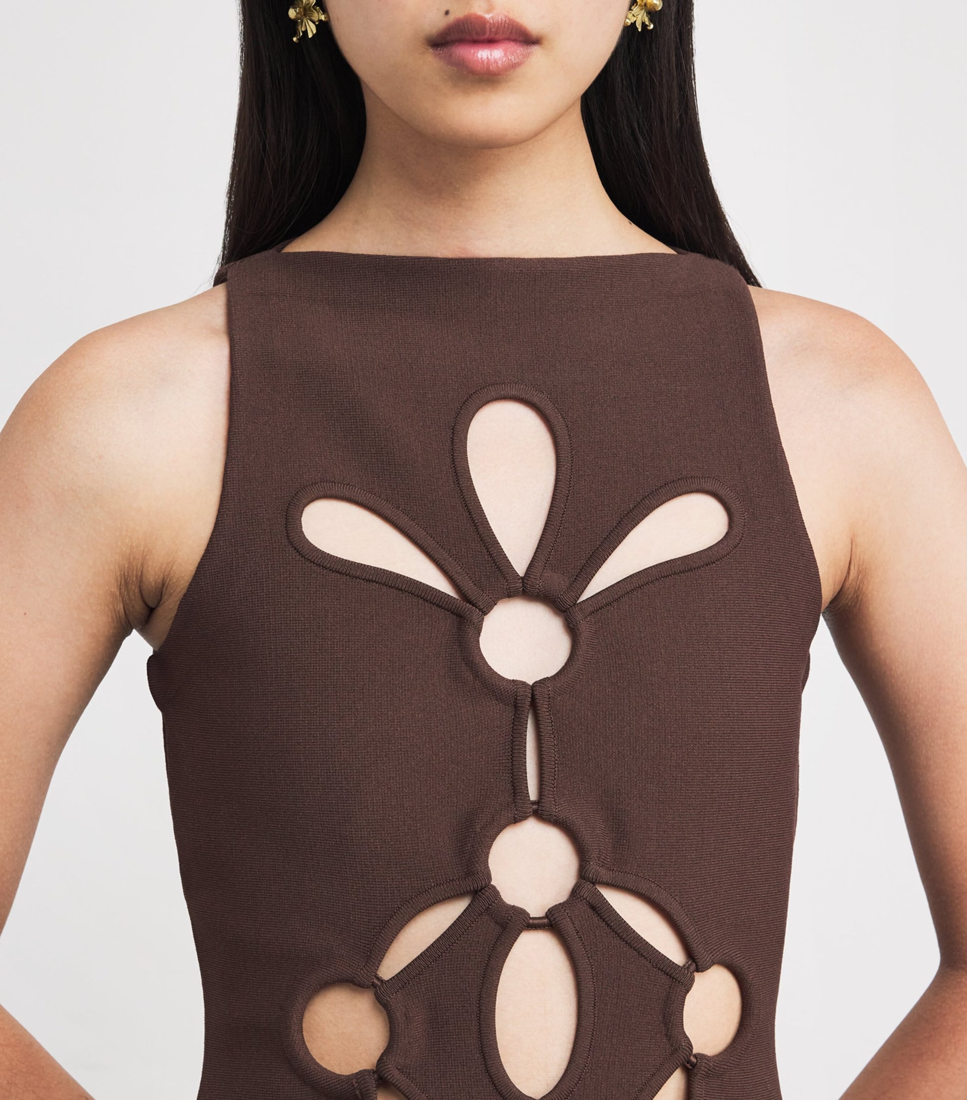 Cut-Out Franco Mini Dress JAVA