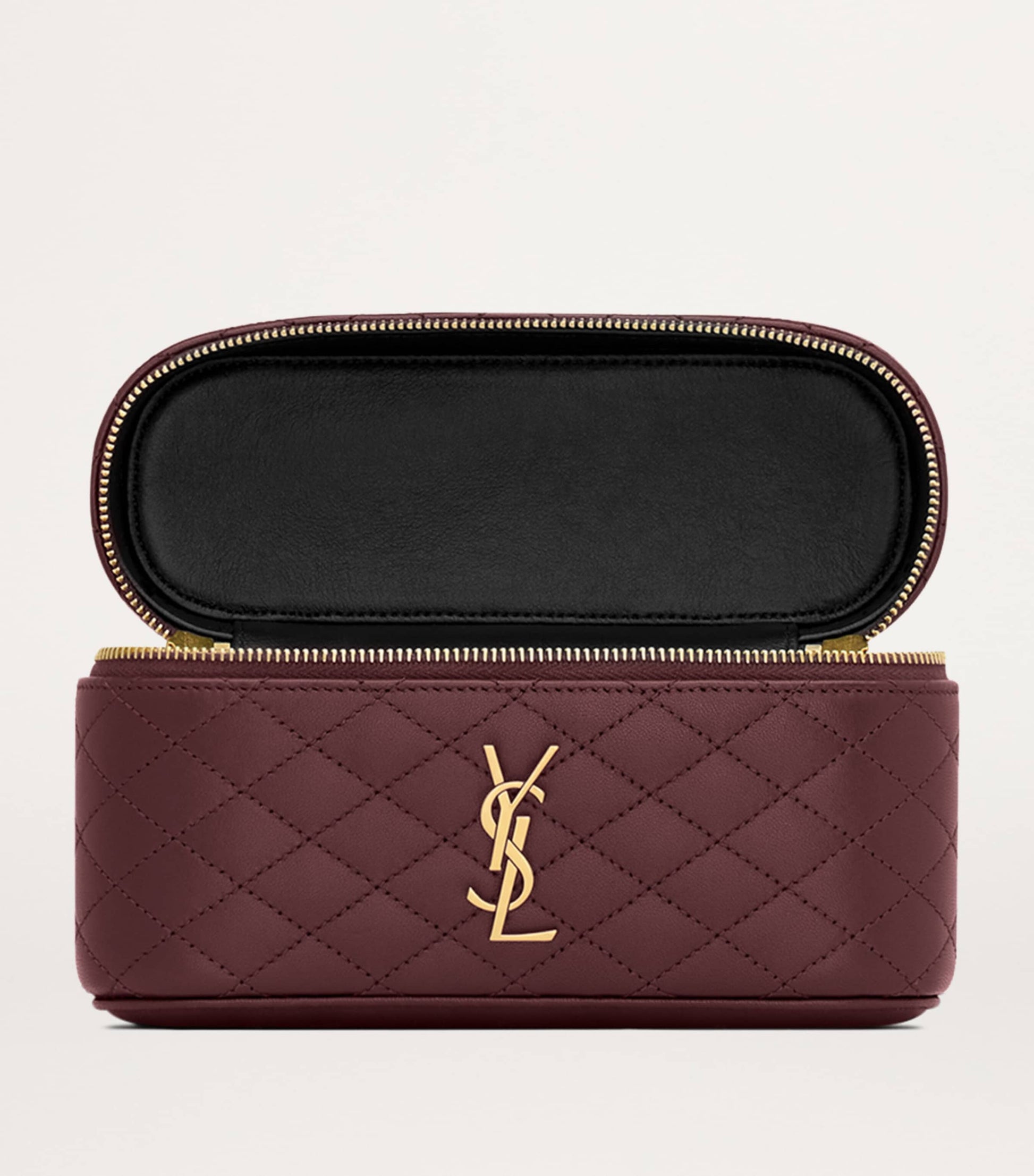 Saint Laurent Burgundy Mini Gaby Top-Handle Bag