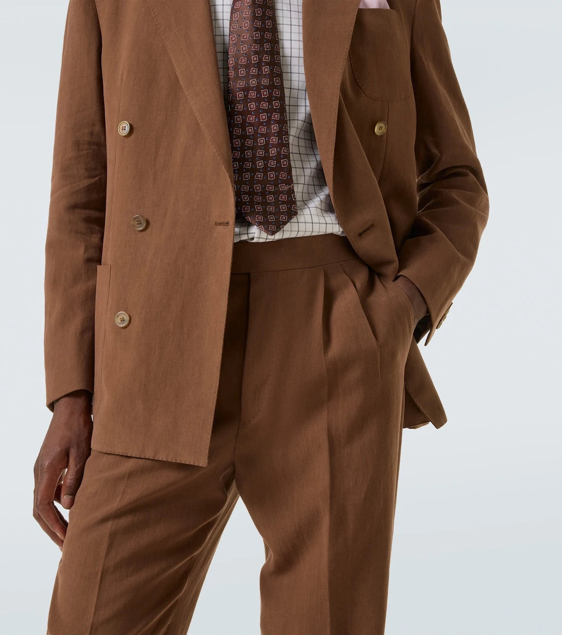 Dunhill - Linen tapered pants