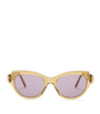 Acetate Swan Slim Sunglasses TRANSPARENT OLIVE