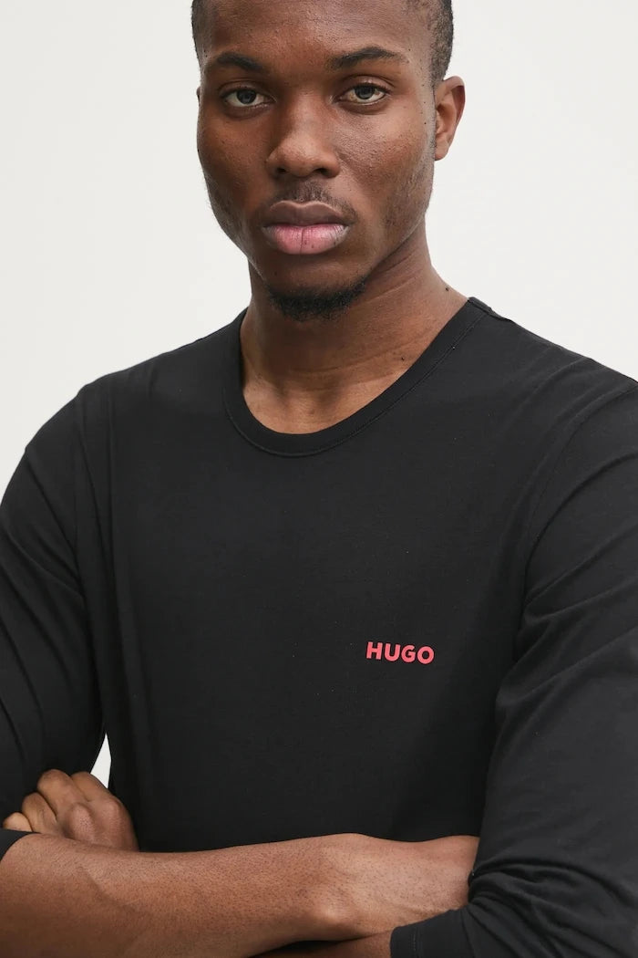 HUGO Uzun Kollu Pamuklu Ev Bluzu (3'lü) LS-SHIRT RN TRIPLET