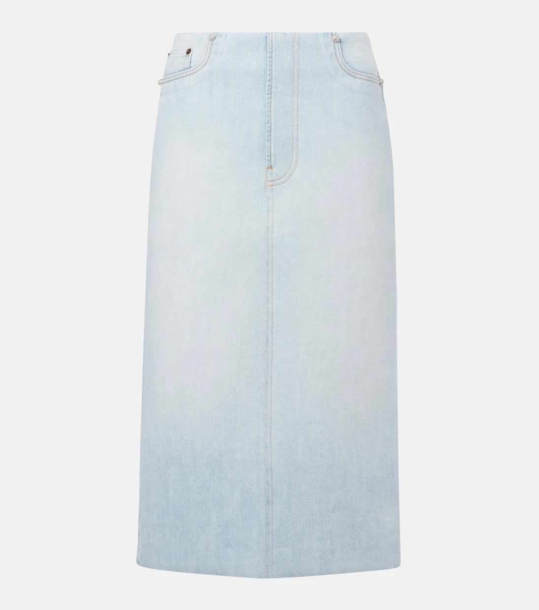 Acne Studios - تنورة جينز متوسطة الطول