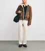 Polo Ralph Lauren Brown Shearling Bomber Jacket