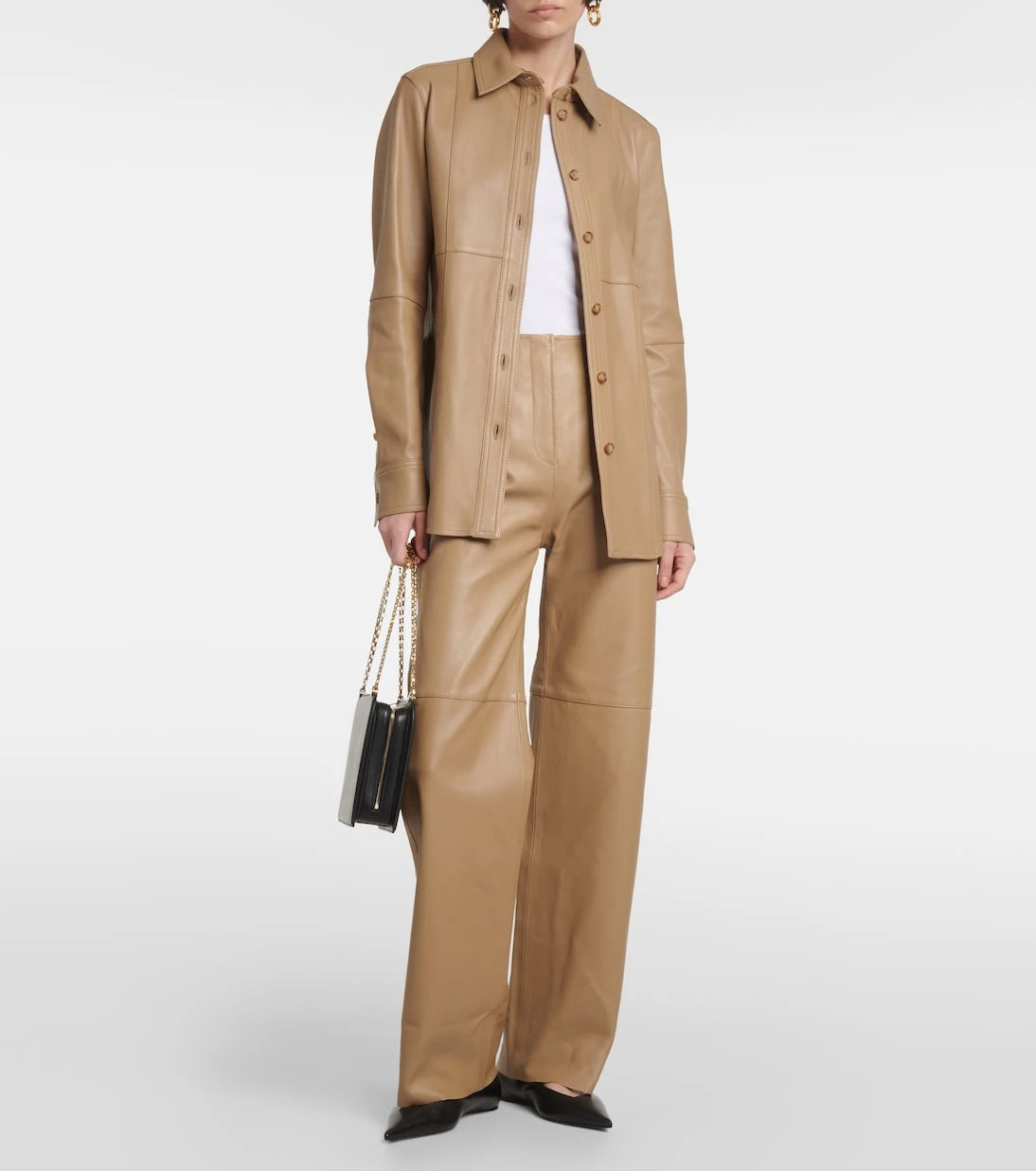 Toteme - Leather shirt