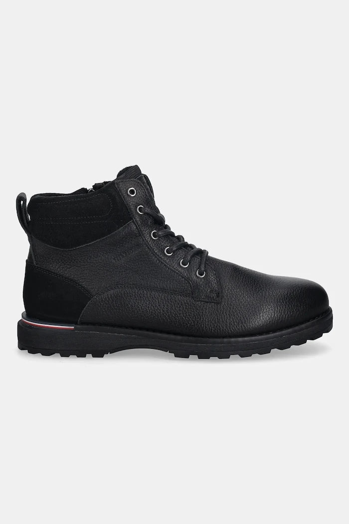 Кожени обувки Tommy Hilfiger CORPORATE W LTH LACE BOOT