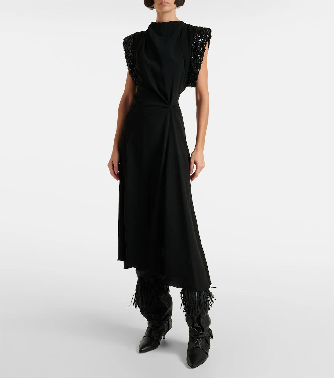 إيزابيل ماران - فستان ليرونيا متوسط الطول بالترتر