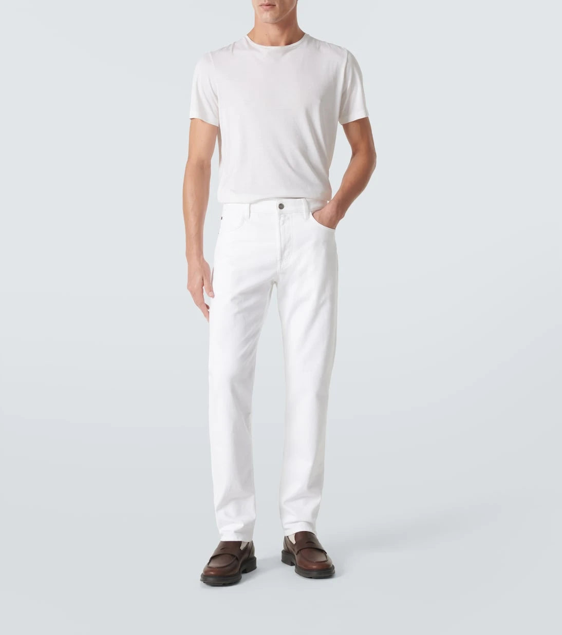 Loro Piana - Silk and cotton-blend T-shirt