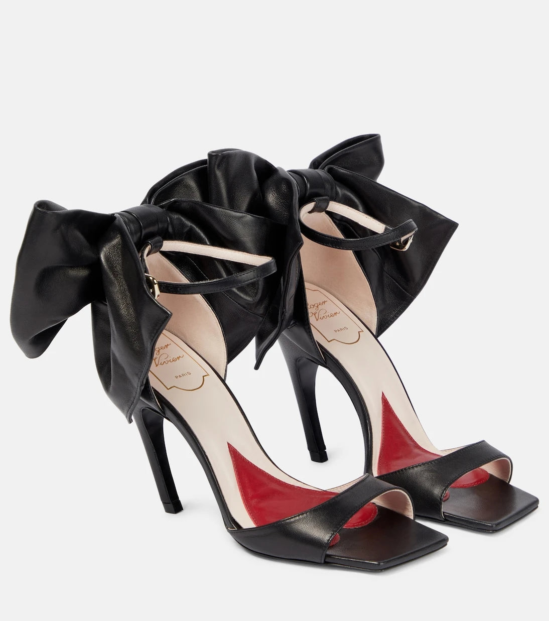 Roger Vivier - Viv' Choc 100 bow-embellished sandals