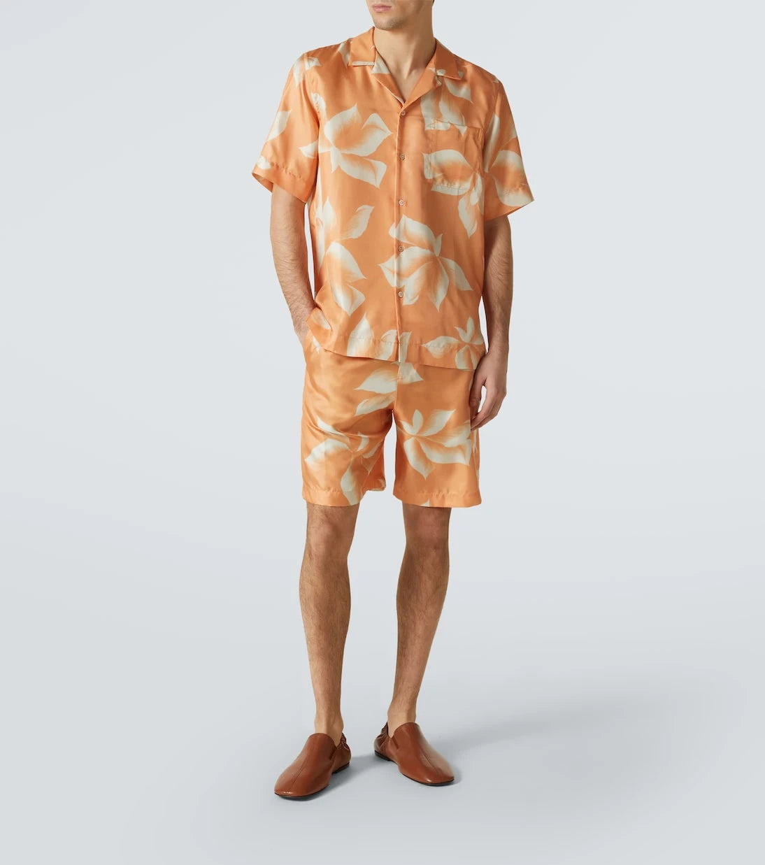 Dries Van Noten - Printed silk shorts