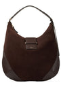 Medium Bar Suede Shoulder Bag