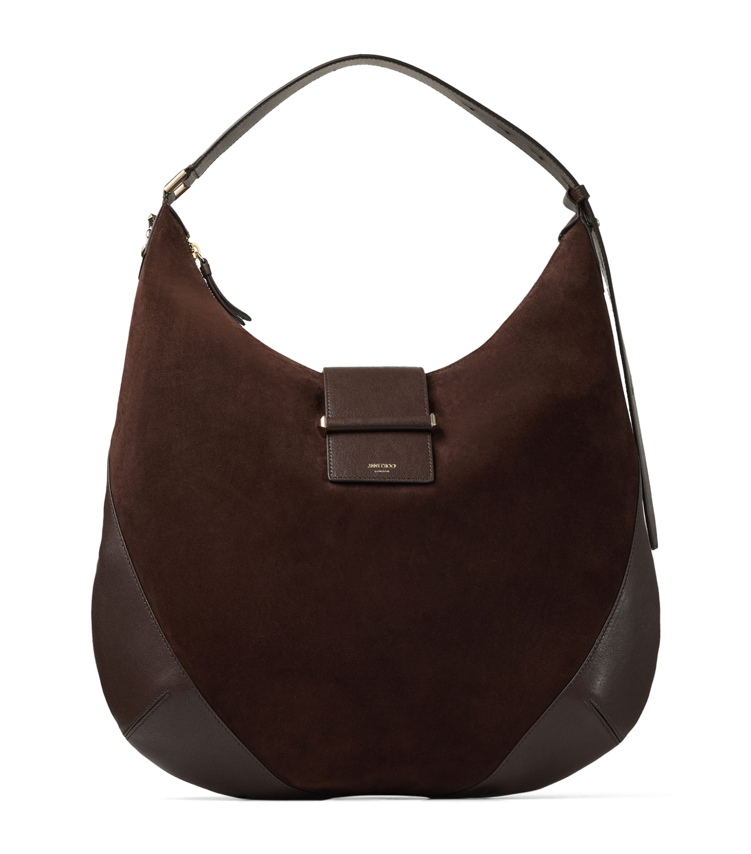Medium Bar Suede Shoulder Bag