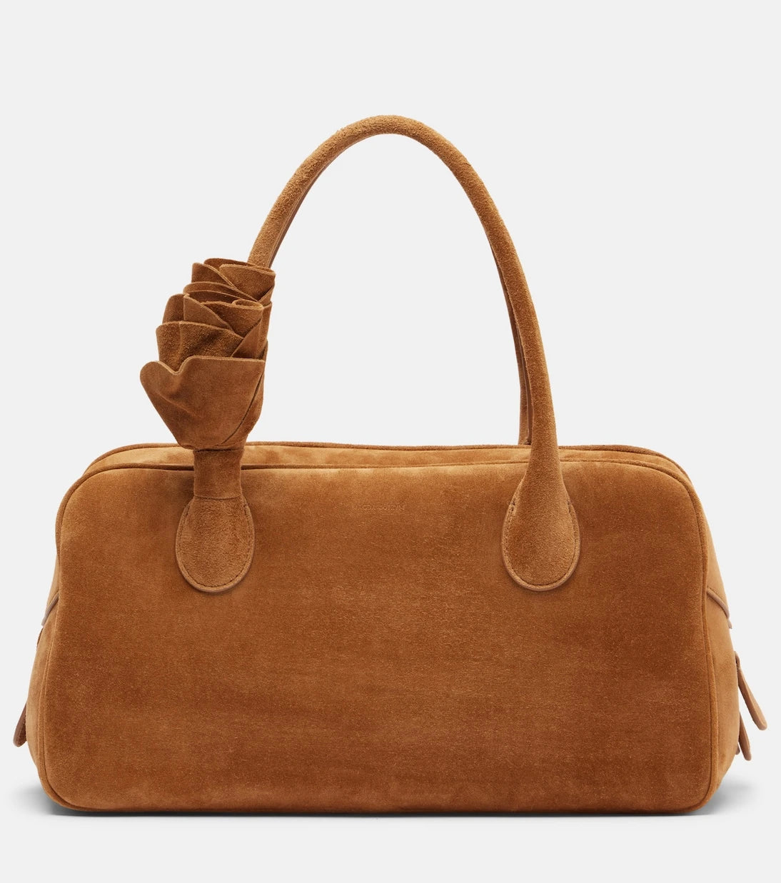 Magda Butrym - Brigitte Small floral-appliqué suede tote bag